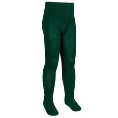 Girls Back To School Plain Tights Green - 1 Pair