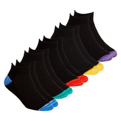 Boys Trainer Liner Sport Mesh Vents Socks Vivid - 5 Pairs