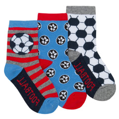 Boys Funny Novelty Socks Red Blue Football