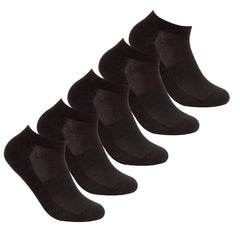 Womens Trainer Liner Socks Plain Ankle 5 Pairs
