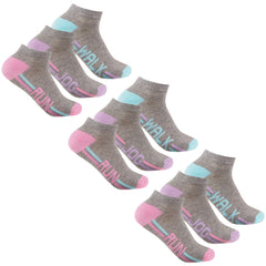 Women's Trainer Liner Walk Run Jog Ankle Socks 9 Pairs