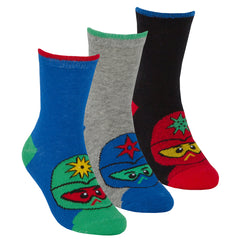 Boys Novelty Colourful Design Socks Black Tomato