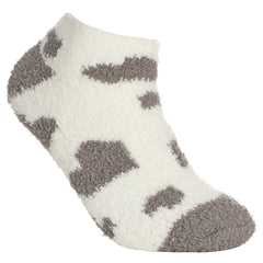 Womens Winter Trainer Liner Short Ankle Socks Grey