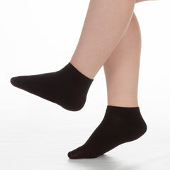 Boys Girls Kids 9 Pairs Plain Bamboo Ankle Socks