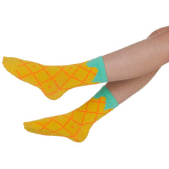Girls Fruit Crew Socks Watermelon Pineapple Strawberry 9 Pairs
