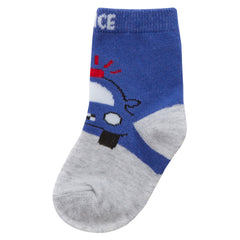 Baby Boy's Cotton Rich Patterned Socks 3 Pairs - Cars