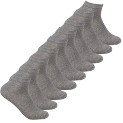 Women's Socks Sport Trainer Liner Grey 9 Pairs