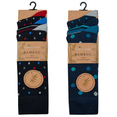 Mens Bamboo Contrast Toe and Heel Socks