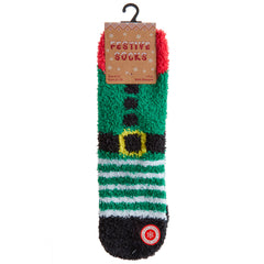 Children Boys Girls Christmas Bed Socks With Grippers 1 Pair Elf
