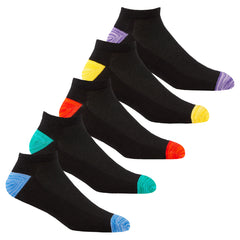 Mens Insert Trainer Low Cut Sports Socks Yellow