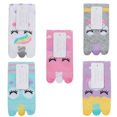 Girls Novelty Funky Design Socks Mix Set of 5 Pairs