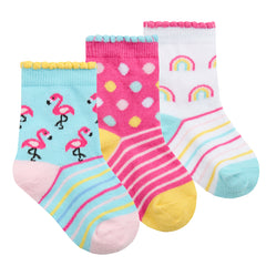 Baby Girls Novelty Design Cute Socks Bee - 3 Pairs