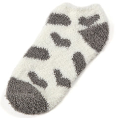 Womens Winter Trainer Liner Short Ankle Socks Grey