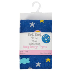 Baby Girl Novelty Tights Star Rainbow Navy