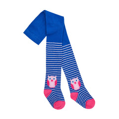 Baby Girls Novelty Tights 1 Pair Blue Owl