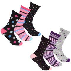 Womens Bamboo Viscose Novelty Socks