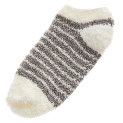 Womens Winter Trainer Liner Short Ankle Socks Grey