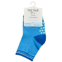 Baby Boys Anti Non-Slip Grippers Mid Calf Socks 3 6 Pairs