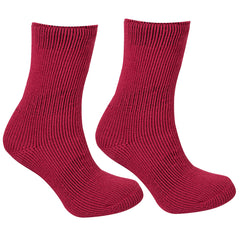 Girls Extreme Thermal Warm Winter Socks Tog 2.45 Plain Magenta