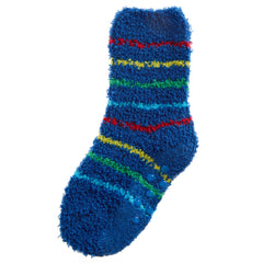 Baby Girls Fluffy Sherpa Fleece Slipper Socks with Non Slip Grippers Multi Coloured