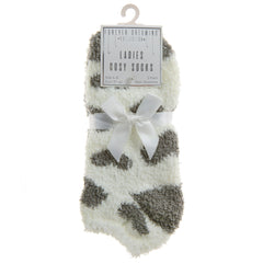 Womens Winter Trainer Liner Short Ankle Socks Grey