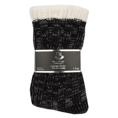 Mens Thermal Bed Anti Slip Slipper Lounge Chunky Socks Black