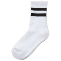 Kids Girls Boys Unisex Cotton Rich Sport Socks 3 Pairs White with Grey Stripe