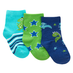 Baby Boys Cute Cotton Rich Animals Dinosaur Crew Socks