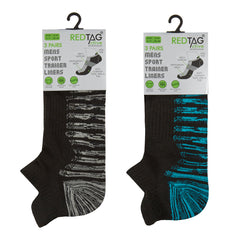 Mens Sport Trainer Liners Mesh Arch Support Socks 6 Pairs