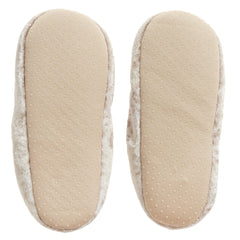 Girls Pom Pom Ballerina Slippers Indoor Shoes Furry Slippers Gold