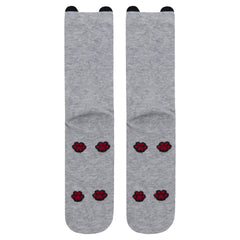 Womens Animals Cute Funny Odd Novelty Socks 1 Pair Cat Grey