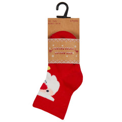 Baby Boys Girls Christmas Novelty Socks 3 Pairs - Santa