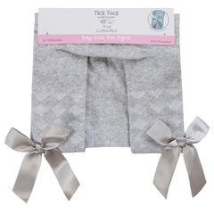 Baby Girls Tights With Cute Satin Bows 1 Pair Grey
