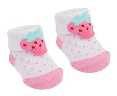 Baby Girls Socks Strawberry Dotted Booties