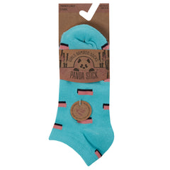 Girls Patterned Bamboo Trainer Socks 3 Pairs