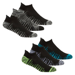 Mens Sport Trainer Liners Mesh Arch Support Socks 6 Pairs