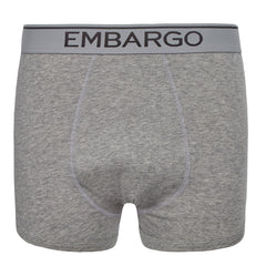 Mens 2 Pairs Plain Hipster Trunk Classic Boxer Grey Black