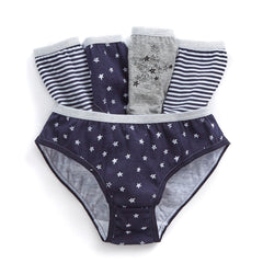 Girls Novelty Design Briefs Knickers Underwear Blue - 5 Pack