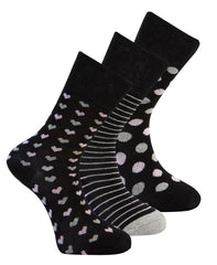 Womens Non Elastic Comfort Fit Socks 3 Pairs