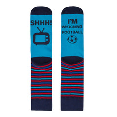 Mens 1 Pair Slogan Novelty Socks - Football
