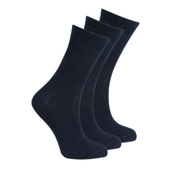 Unisex Girls Boys School Socks 3 Pairs Navy - 3 Pairs