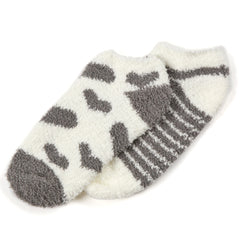Womens Winter Trainer Liner Short Ankle Socks Grey